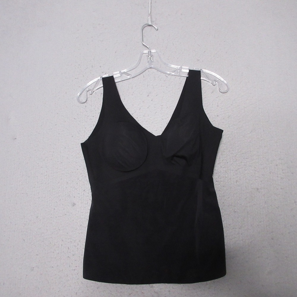 Honeylove Tank Top Women Large Black Cami Padded Smoothing Sleeveless Layering